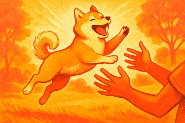 Come for the free dog. Stay for the free dog. — an FDRE poster